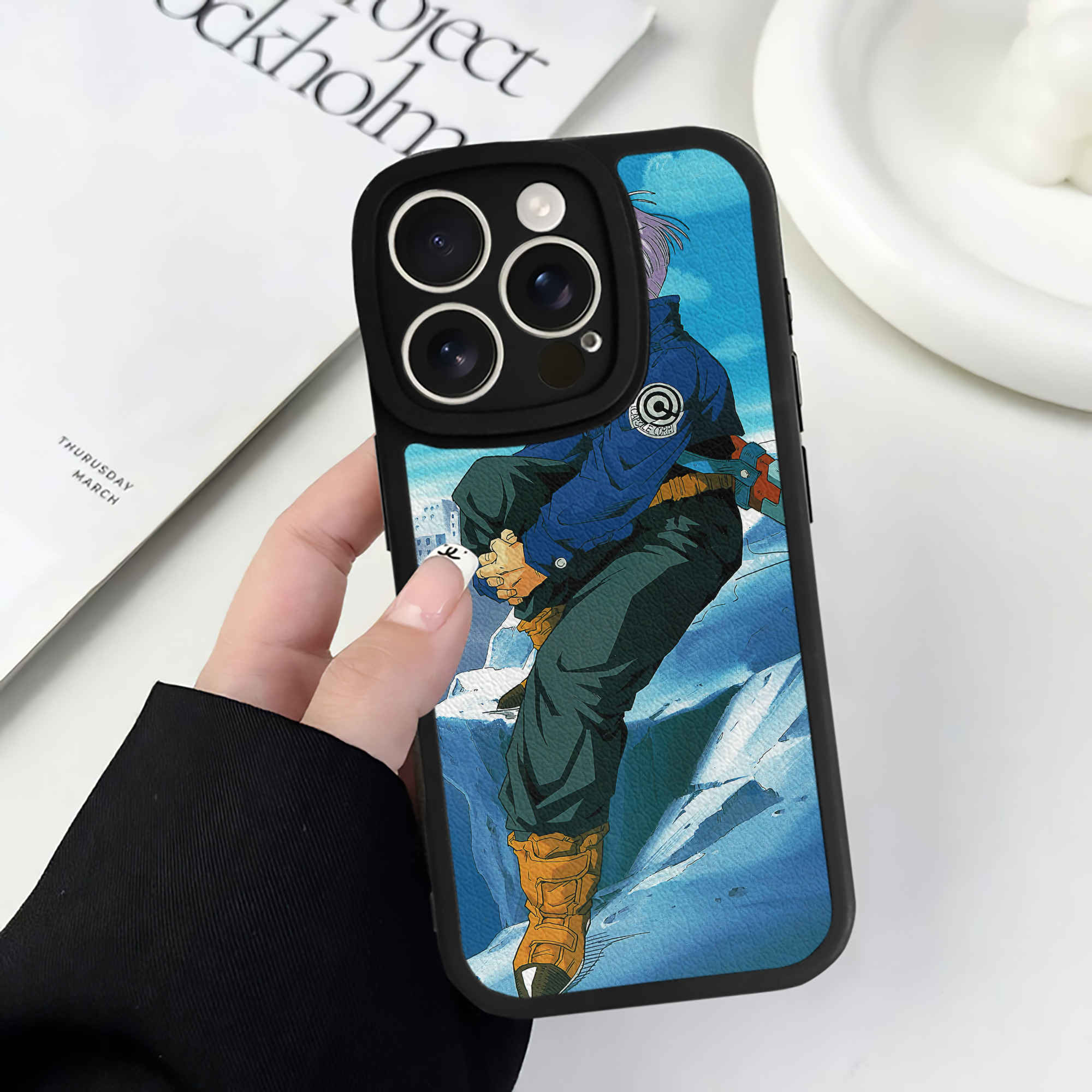 （画像用） ドラゴンボール DRAGON BALL 【iPhone 16シリーズ対応】シリコンスマホケース（レザー調） 材質：シリコン